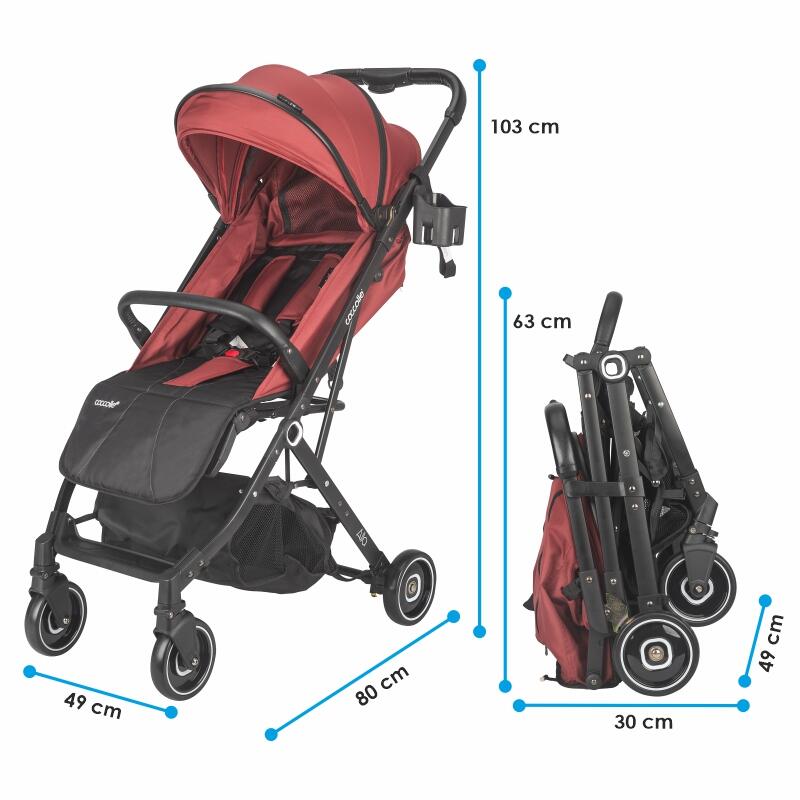 Coccolle Carucior sport Coccolle Alla Mahogany brown - imaginea 8