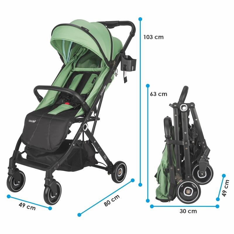 Coccolle Carucior sport Coccolle Alla Mistletoe green - imaginea 8