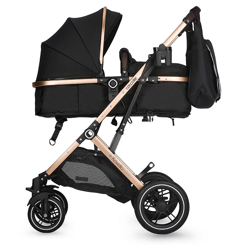 Coccolle Carucior ultracompact 3in1 Coccolle Ravello Diamond black - imaginea 15