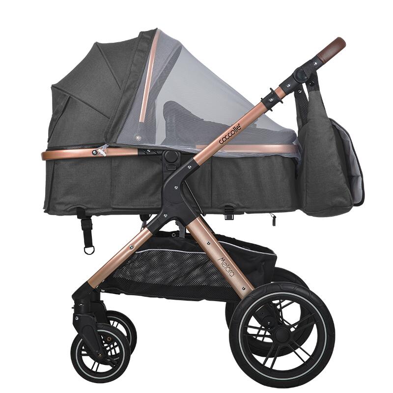 Coccolle Carucior transformabil 3in1 Coccolle Melora Diamond black - imaginea 30