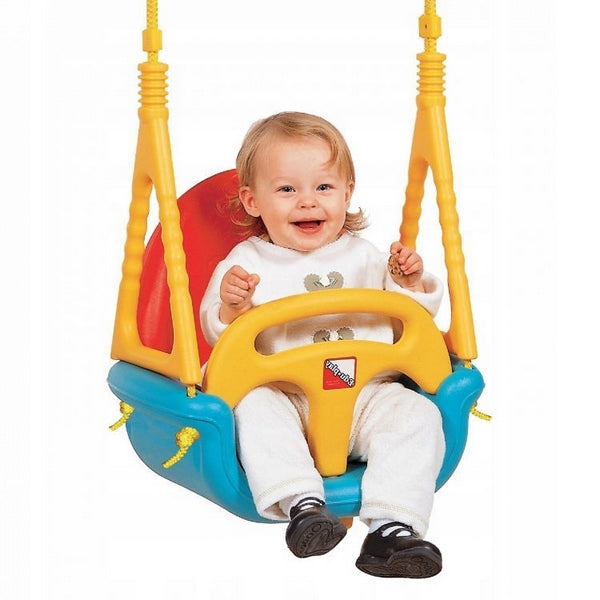 Leagan convertibil 3 în 1 Ecotoys SW-1422 - Albastru cu Galben