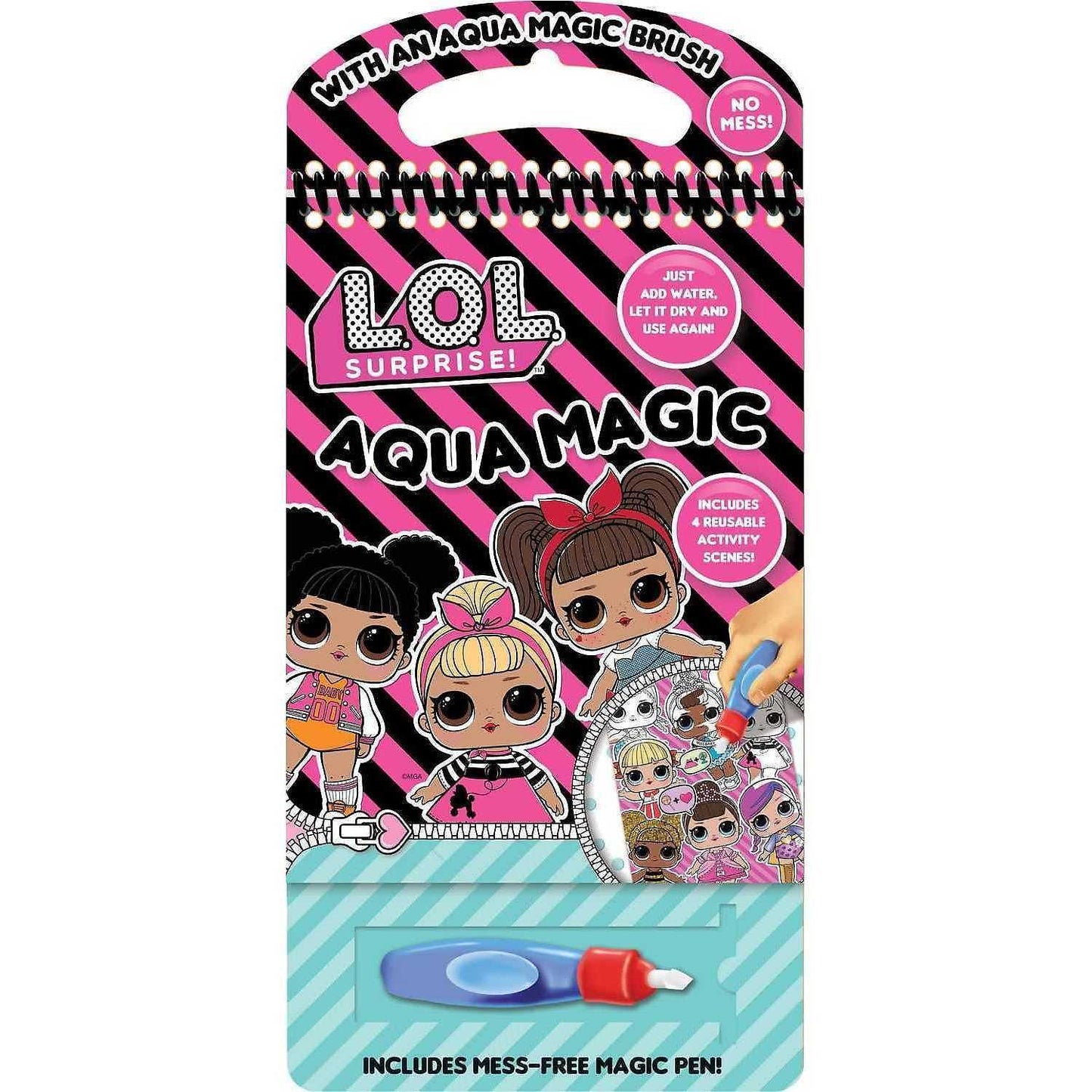 Carte de colorat cu apa Aqua Magic LOL Surprise Alligator AB3077LOLAM2