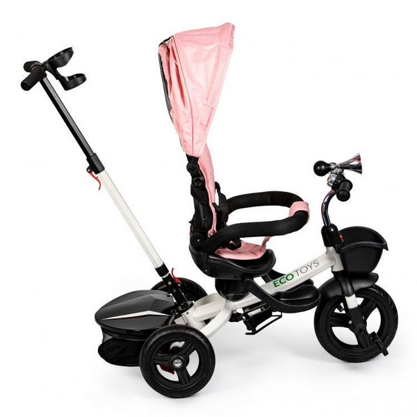 Ecotoys Tricicleta cu sezut reversibil Ecotoys JM-311 - Roz - Resigilat - imaginea 15
