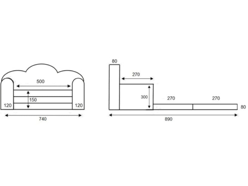 Canapea extensibila Catifea Klups Albastru Marin V111