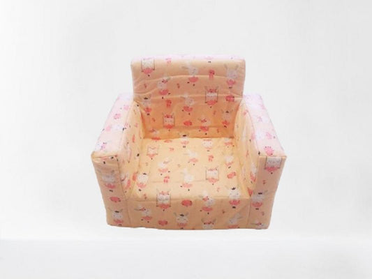 Fotoliu din burete pentru copii MyKids Dancing Bunny Pink
