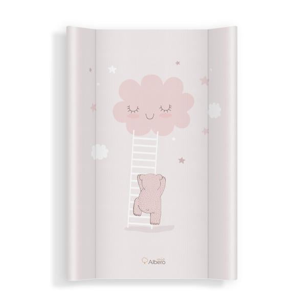 Saltea de infasat bebe cu intaritura 70x47,5 Klups 435 Walk in the Clouds Pink