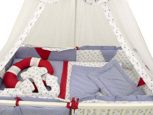 Lenjerie MyKids Ocean 9 Piese 120x60 cm