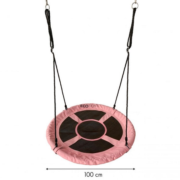 Leagan pentru copii ECOTOYS SW100, cuib de barza, roz