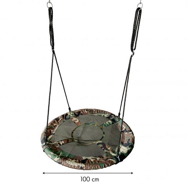 Leagan pentru copii ECOTOYS SW100, cuib de barza, camuflaj