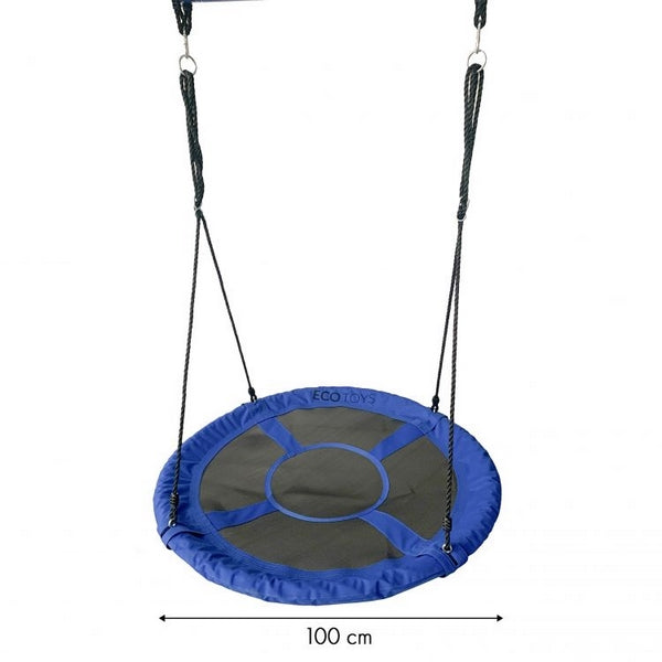 Leagan pentru copii ECOTOYS SW100, cuib de barza, albastru