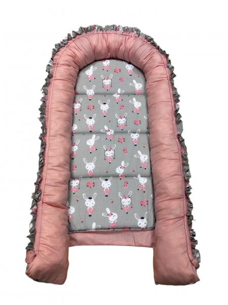 Cuib-Baby Nest My Kids Bunny Gray