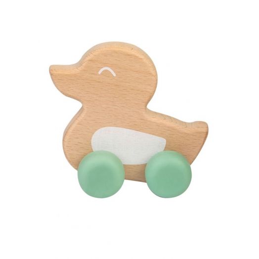 Jucarie naturala Ducky Teether Verde Saro Baby