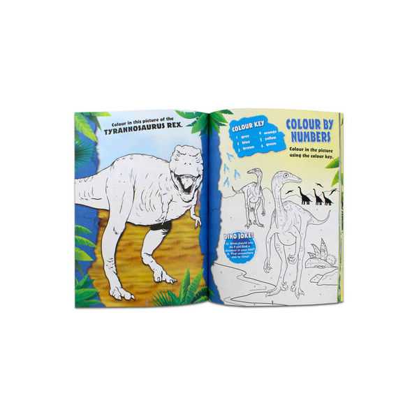 Carte de activitati cu peste 1000 de stickere cu Dinozauri Alligator AB3384DISBG