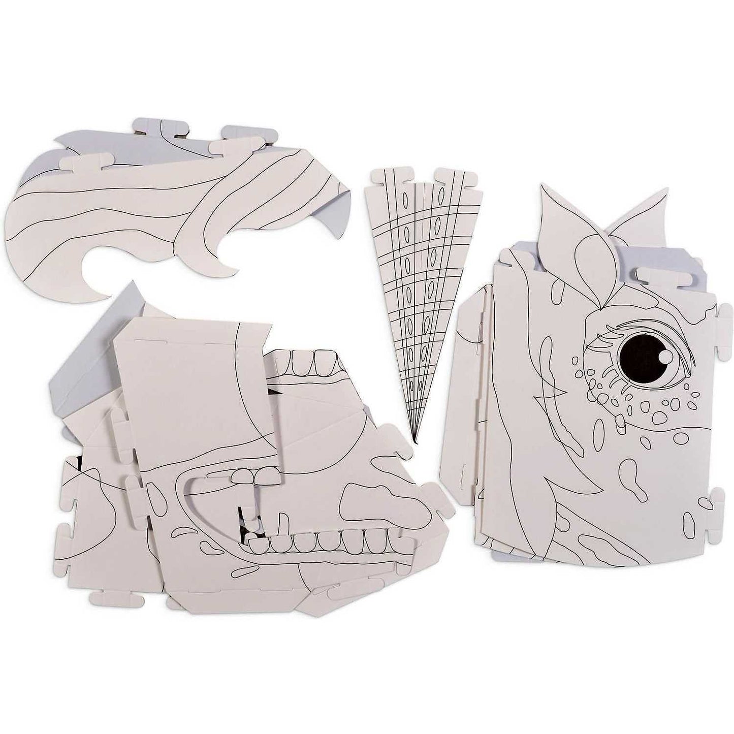 Coloreaza-ti propria Masca 3D T-Rex Fiesta Crafts FCT-3042