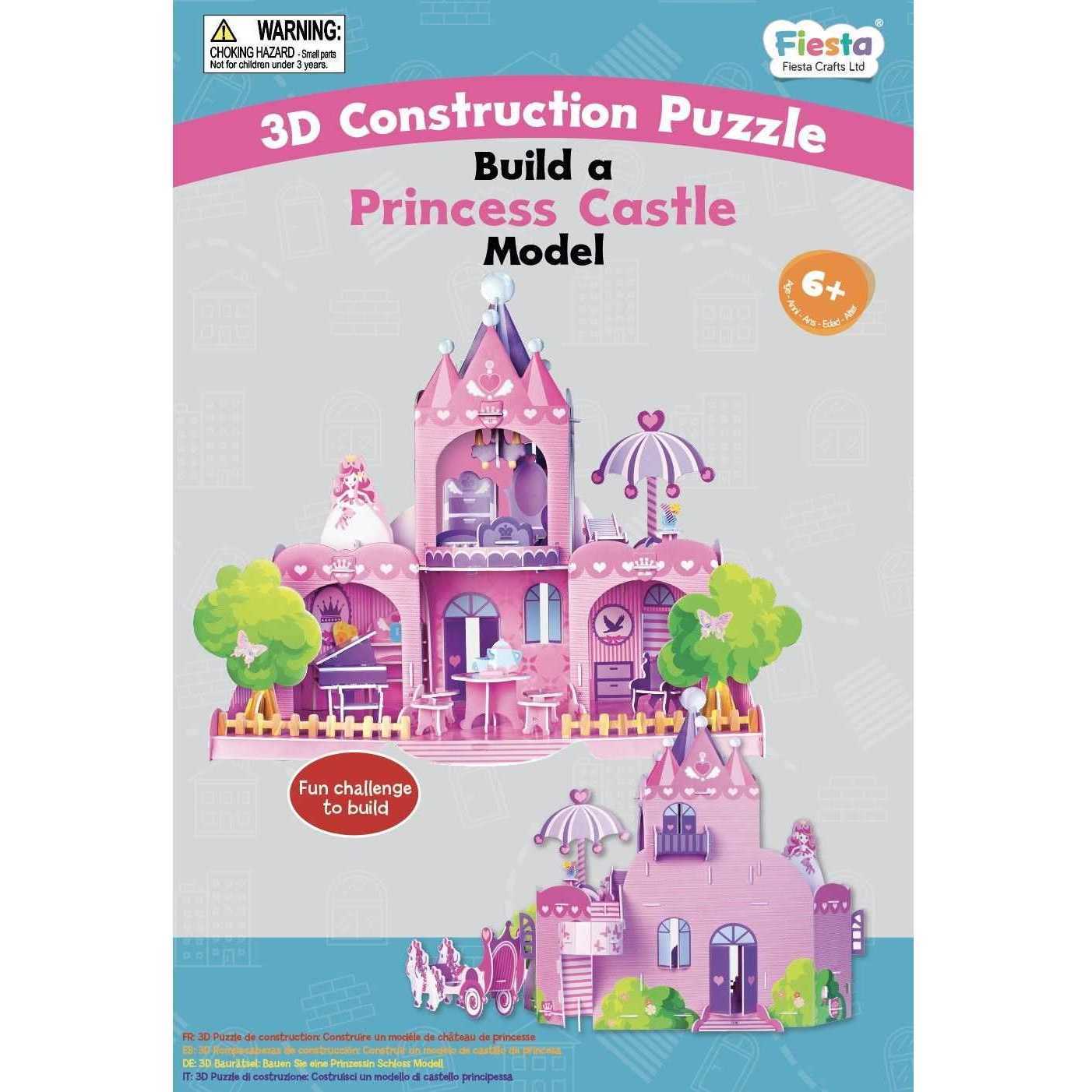 Set constructie puzzle 3D - Castelul Printesei Fiesta Crafts FCT-3050