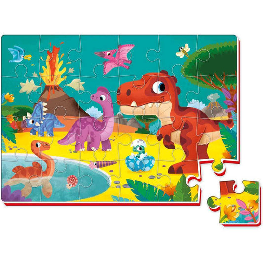 Puzzle Lumea Dinozaurilor 24 piese Roter Kafer RK6020-08