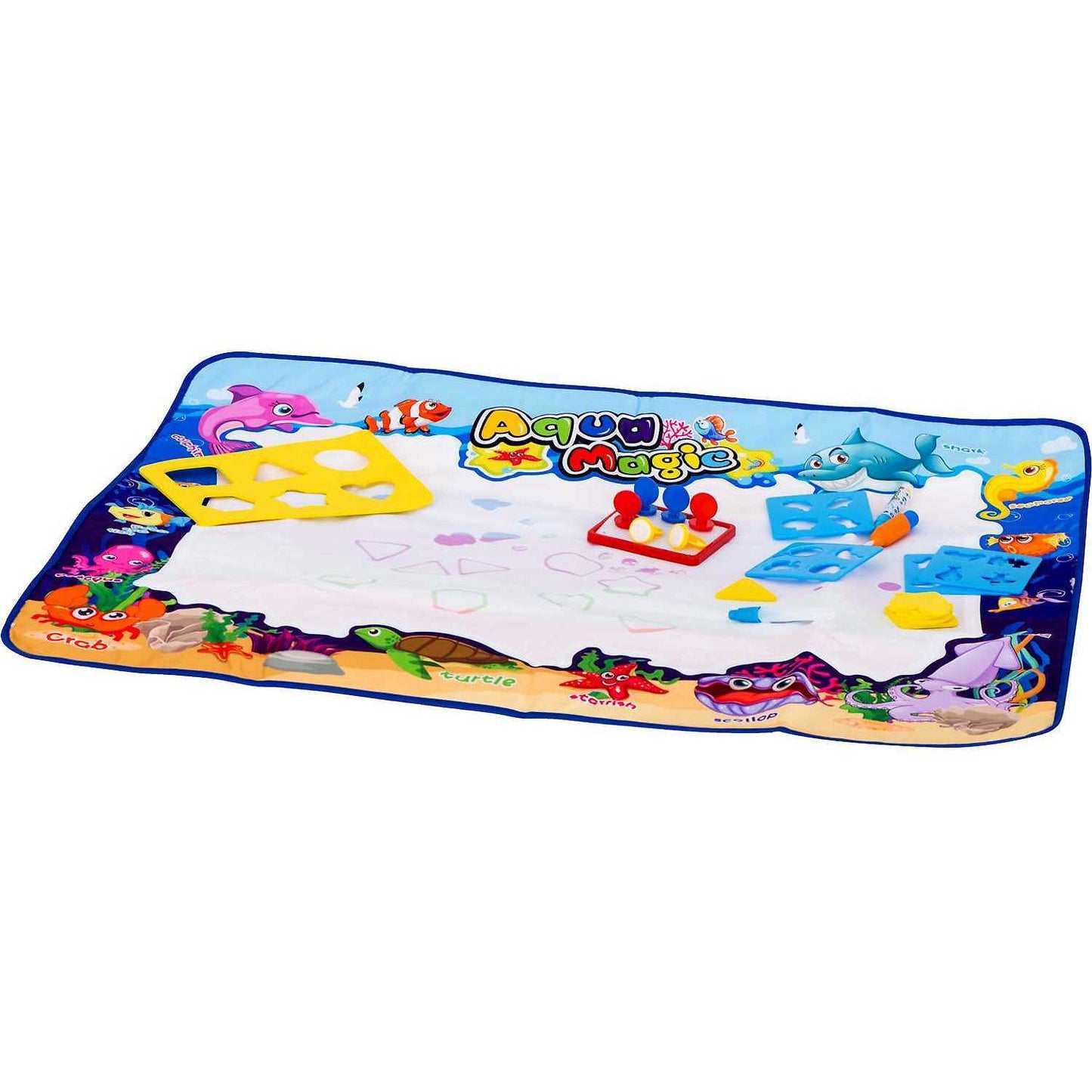 Covoras pentru desen cu apa 100x80 cm si accesorii Ikonka IK17756