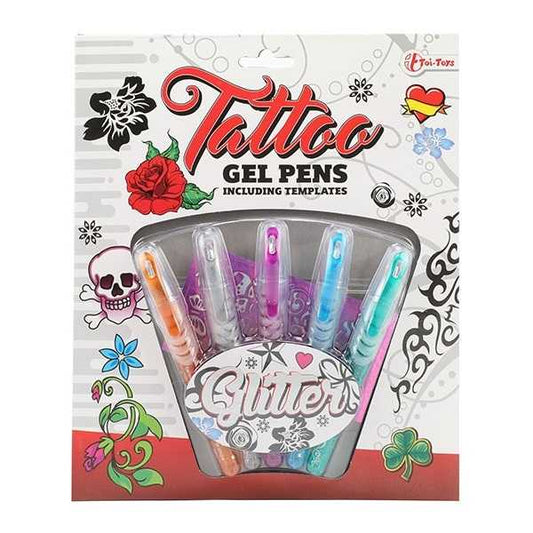 Set 5 pixuri cu gel pentru tatuaje Tattoo Toi-Toys TT45622A