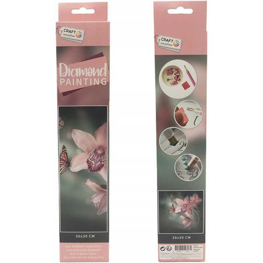 Set creativ cu diamante rotunde Diamond Painting 30x30 cm Grafix GRCR2009-22GE