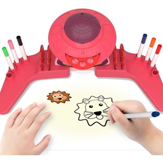 Proiector desen cu 6 diapozitive si 6 carioci incluse Koala Diary KD80308