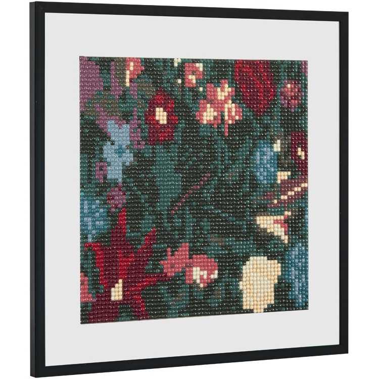 Set creativ cu diamante rotunde Flori Diamond Painting 20x20 cm Grafix GRCR2097-23GE4