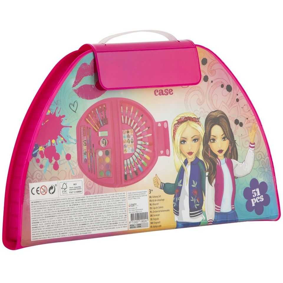 Set pentru pictura in valiza Besties 51 piese Grafix GR140036