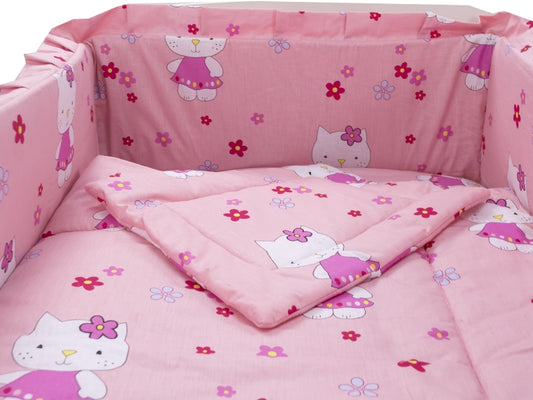 Lenjerie MyKids Kitty 5+1 Piese 140x70 cm