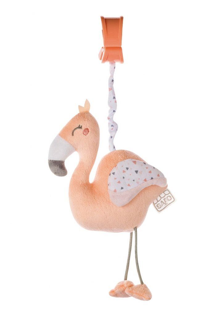 Jucarie de Agatat Jungle Party Flamigo Saro Baby