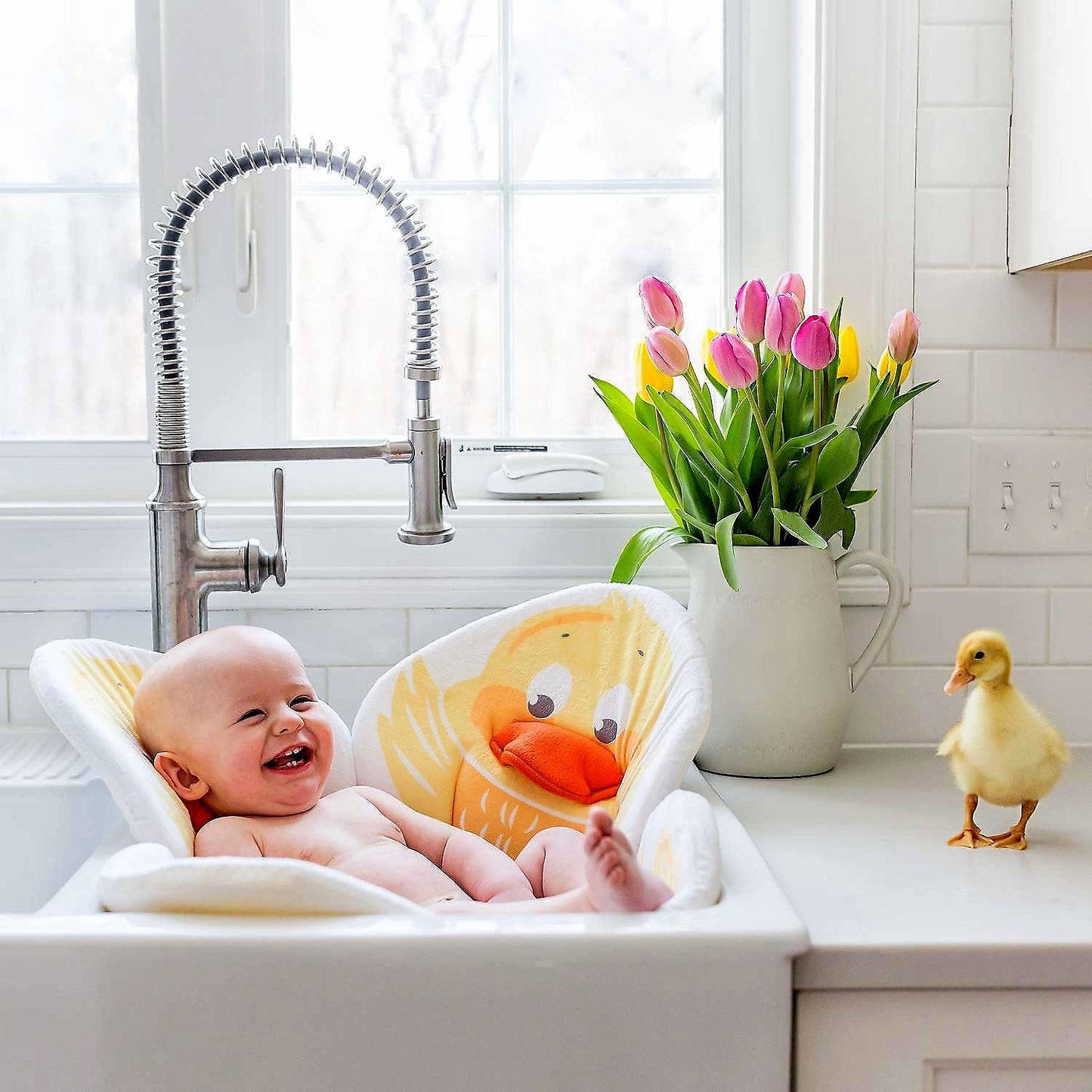 BloomingBath Cadita de plush si salteluta de joaca Lotus BloomingBath BB105L - imaginea 4