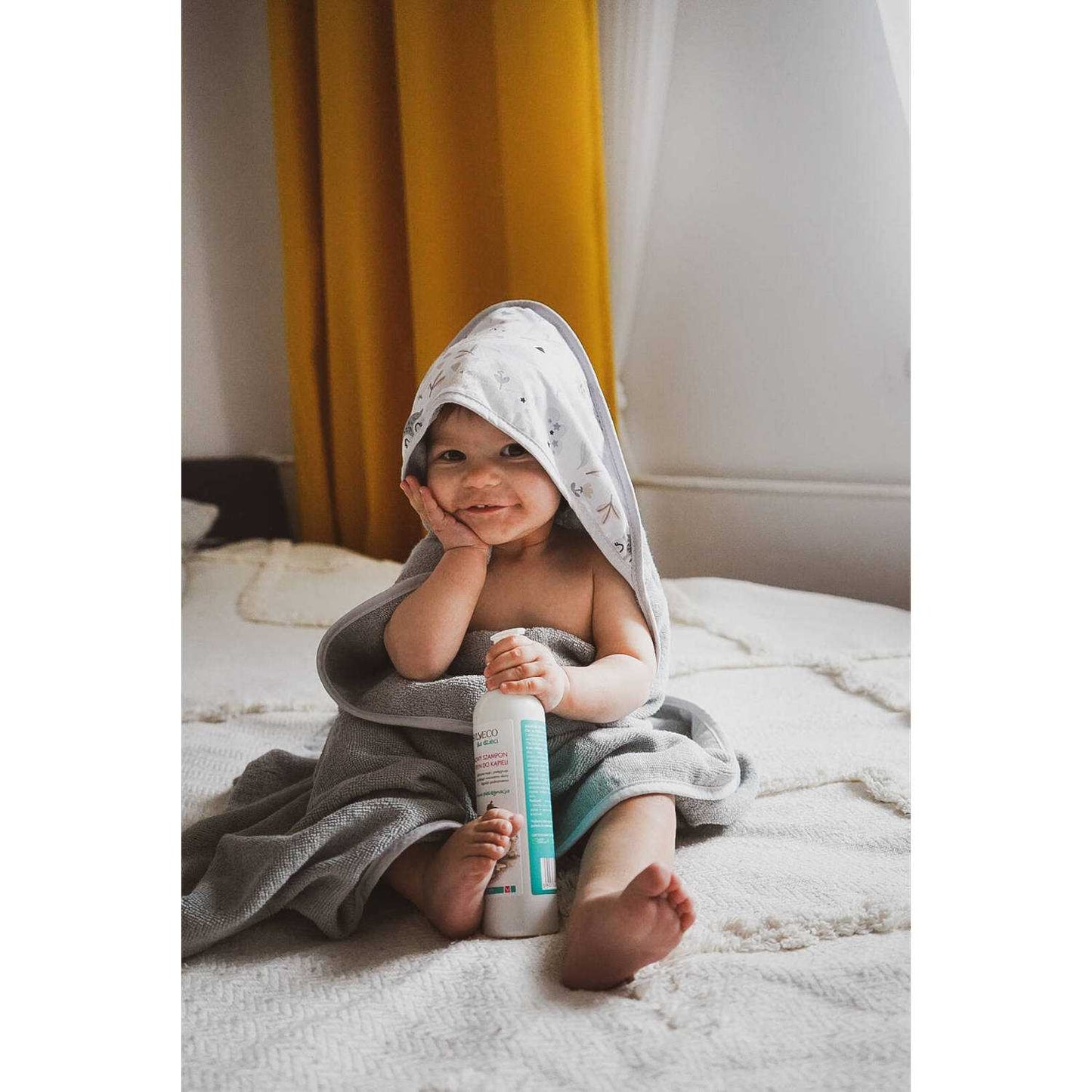 Prosop de baie cu gluga 100x100 cm Infantilo IF19055