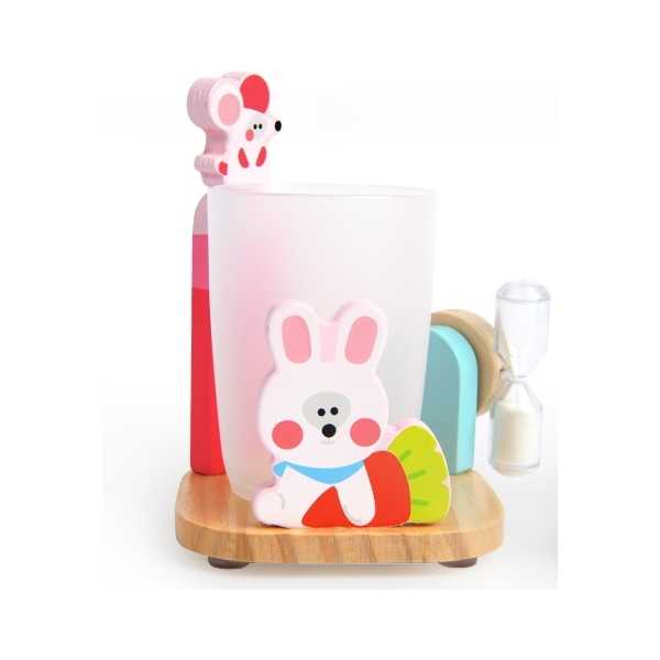 Suport pentru periuta de dinti cu clepsidra 3min Baby Tina Mideer MD1063