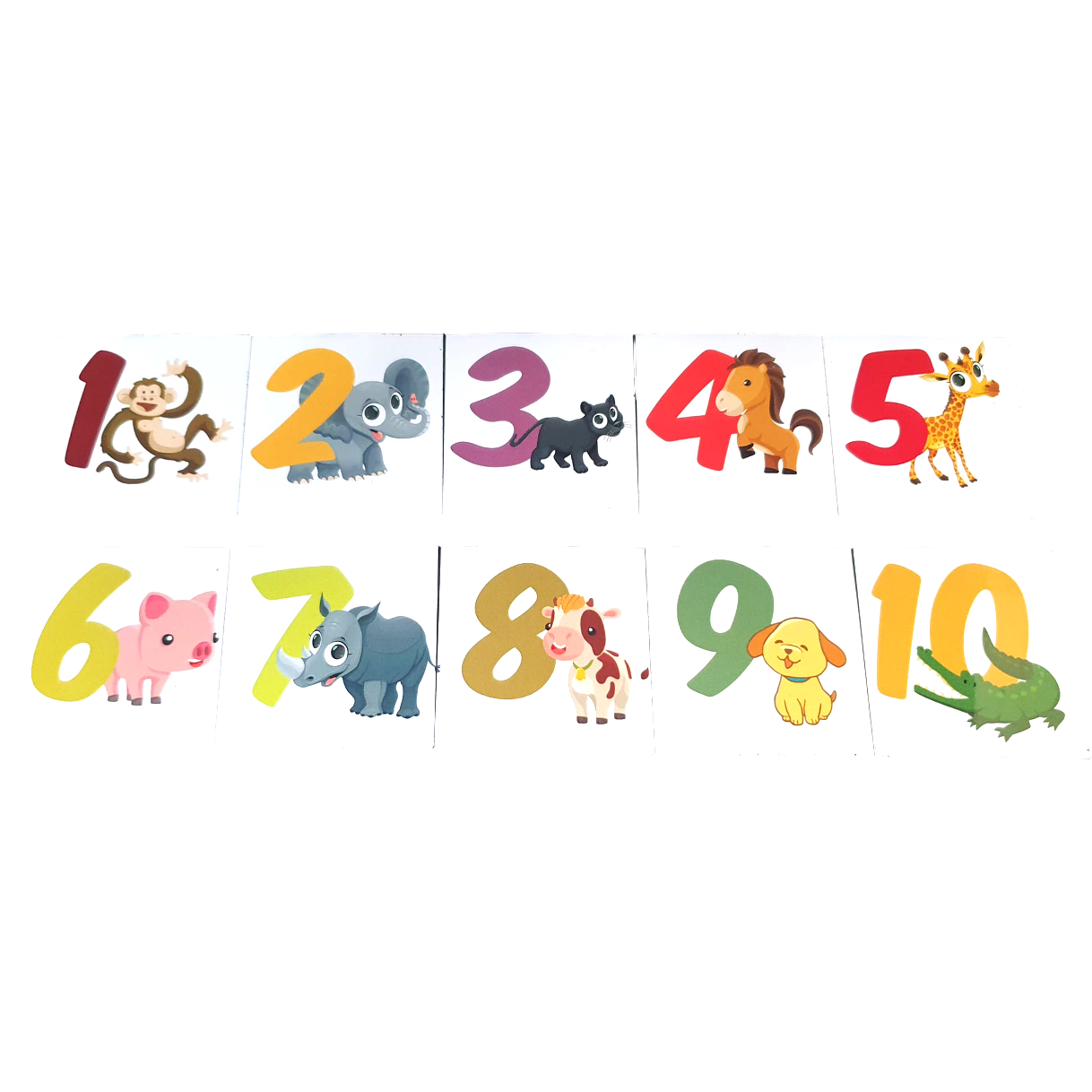 Cifre magnetice 0-10 animale NumLit CM0-10ani