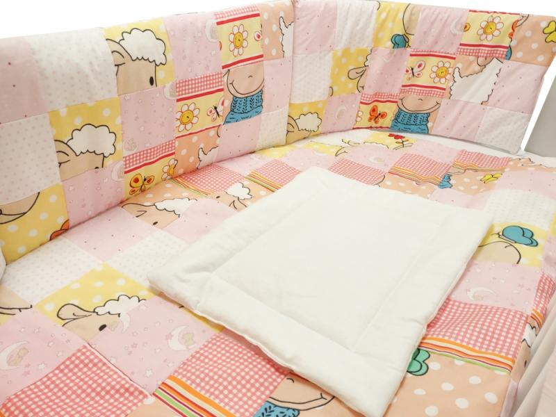 MyKids Lenjerie MyKids Mini Patratel Multicolor Girl 4 Piese 120x60 - imaginea 6