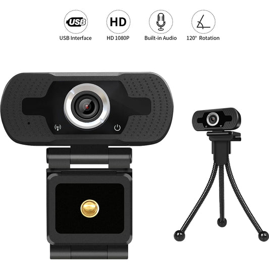 Camera Web 1080P, USB 2.0, FullHD, Trepied inclus In One IO0037