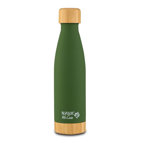 Sticla termoizolanta bambus calatorii Nava 500 ml verde