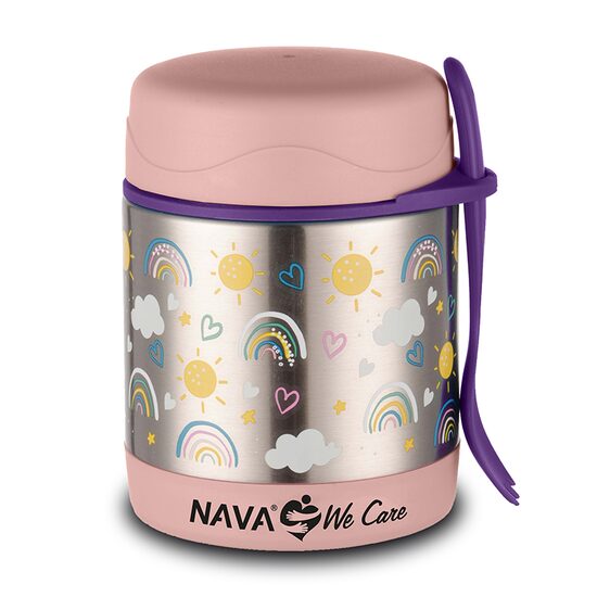 NAVA Caserola inox Nava We care 350 ml Sunshine Pink