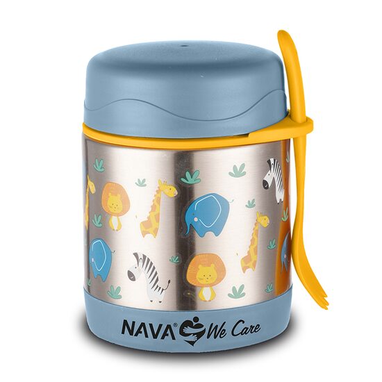 NAVA Caserola inox Nava We care 350 ml Animal Blue