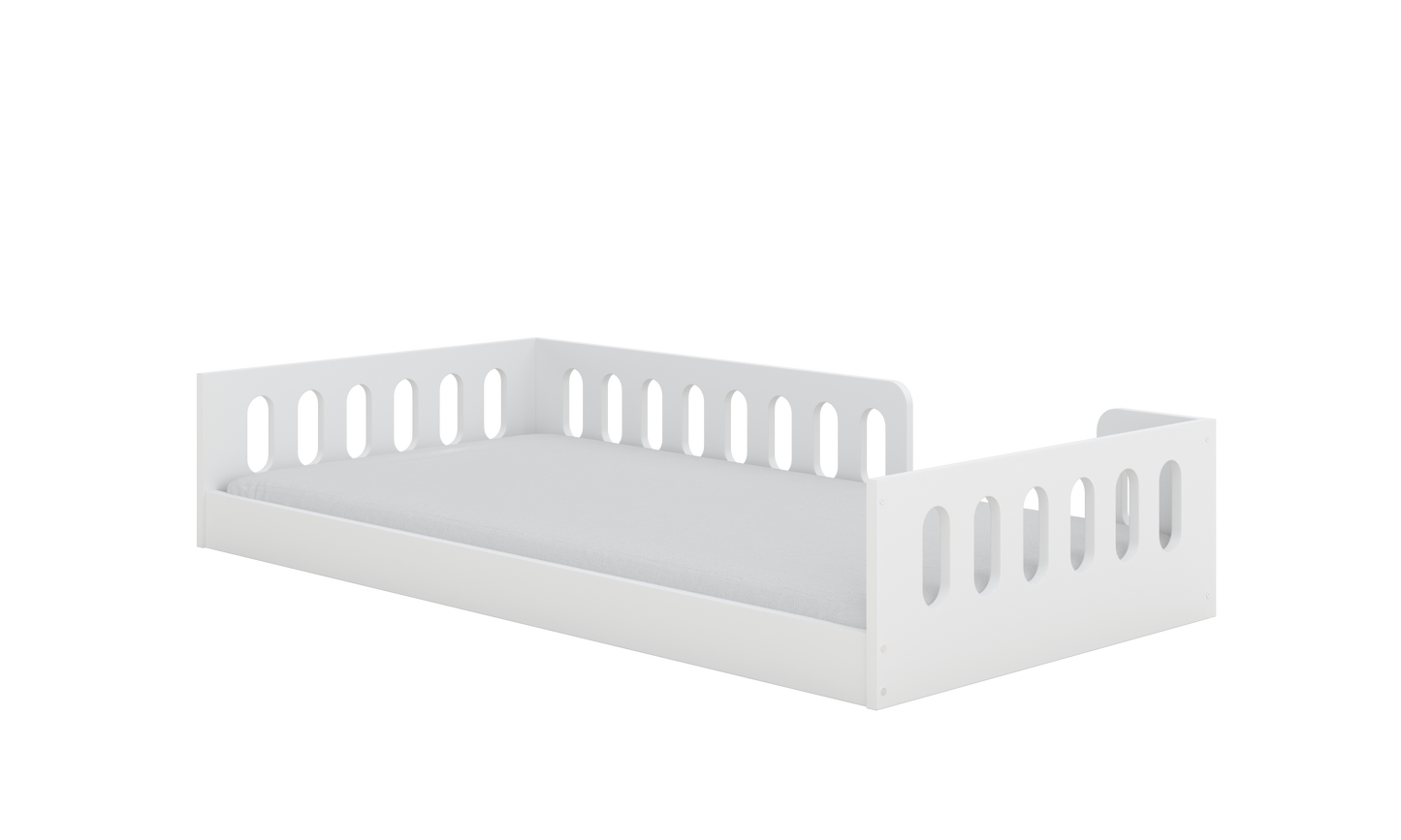 Pat copii de podea Kocot Kids Timon 180x80 cu saltea