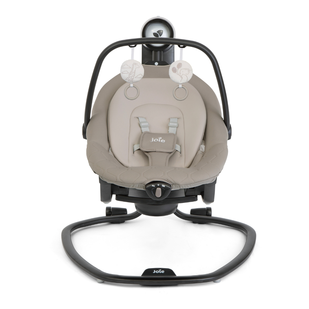 Joie - Leagan si balansoar rotativ Serina 2 in 1 Hazelnut