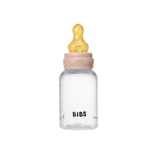 BIBS - Set complet biberon anticolici PP fara BPA, 150 ml, Latex, Blush