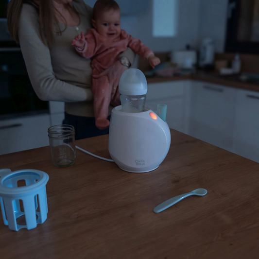 Badabulle – Incalzitor de biberoane/borcane pentru casa si masina Easy+ Pastel