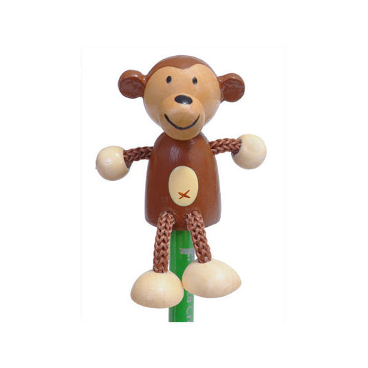 Creion cu figurina lemn Maimutica Fiesta Crafts FCP-5071