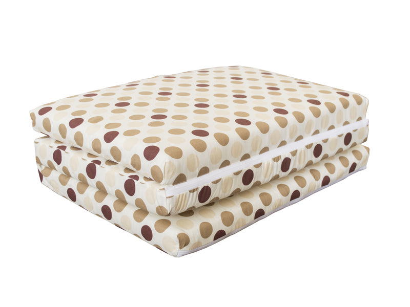 Saltea Pliabila Spuma Poliuretanica 120x60x5 cm - Maro