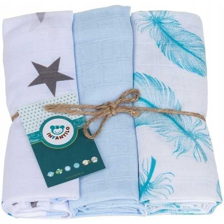 Set 3 scutece din muselina Infantilo IF19192