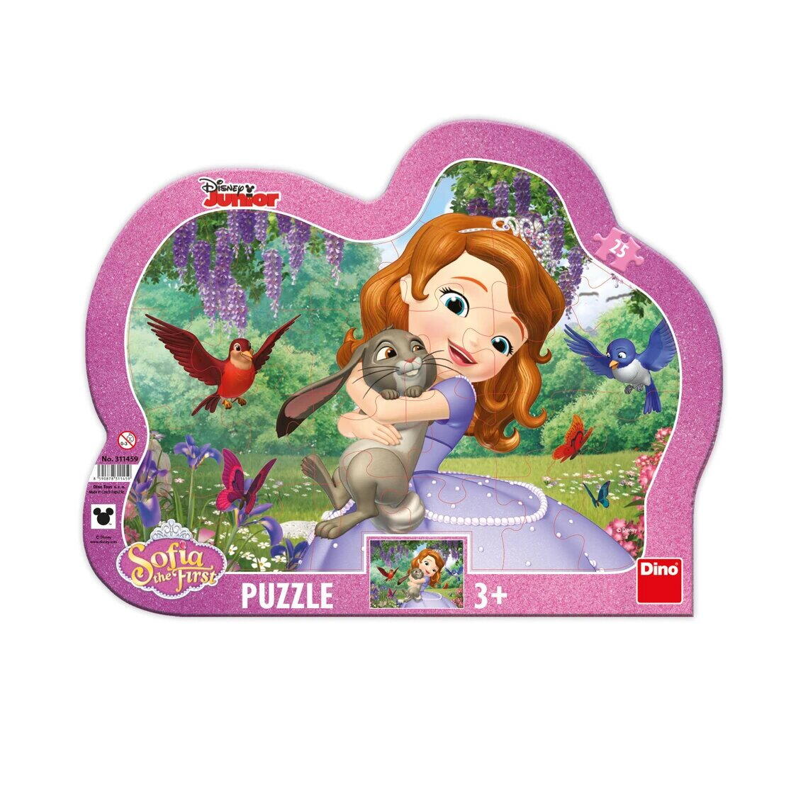 Puzzle cu rama - Printesa Sofia si prietenii (25 piese)