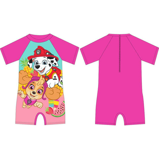 Costum de baie UV cu maneci scurte si fermoar Paw Patrol Girl EPLUSM EPMPAW52442225