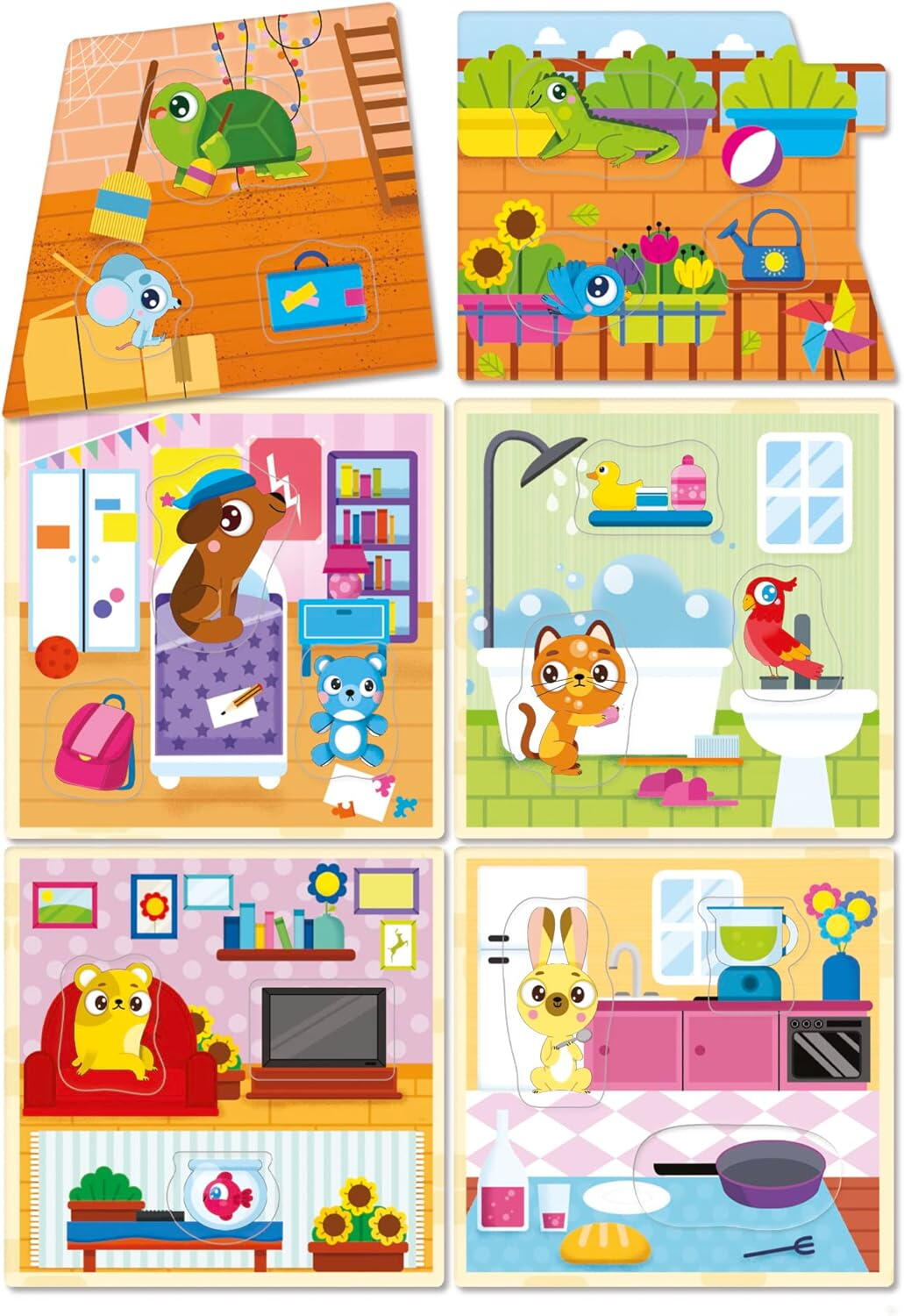 Joc Montessori - Casuta animalutelor