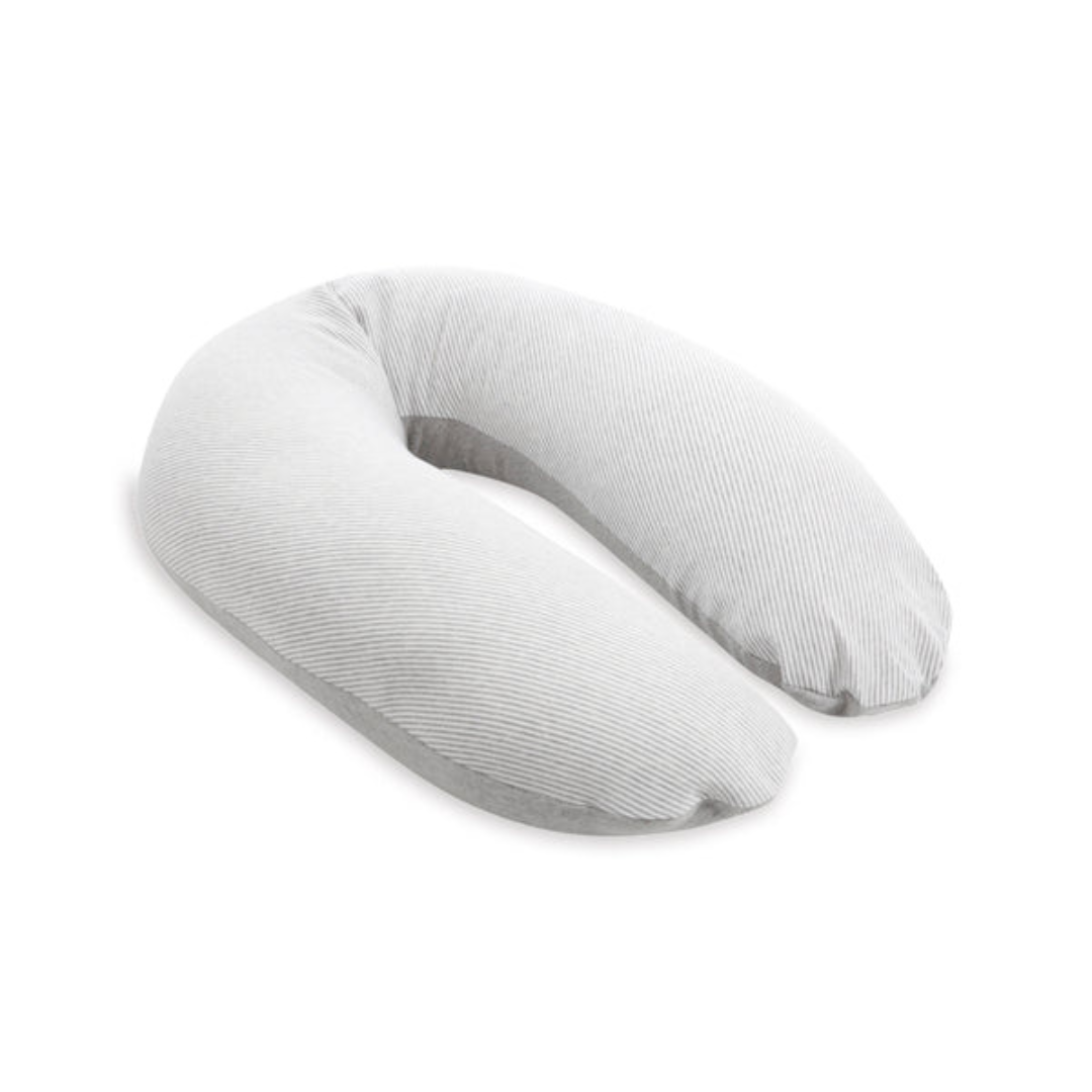 Doomoo Perna mare pentru gravide si bebelusi 3 in 1, bumbac organic Buddy Light Grey - imaginea 7