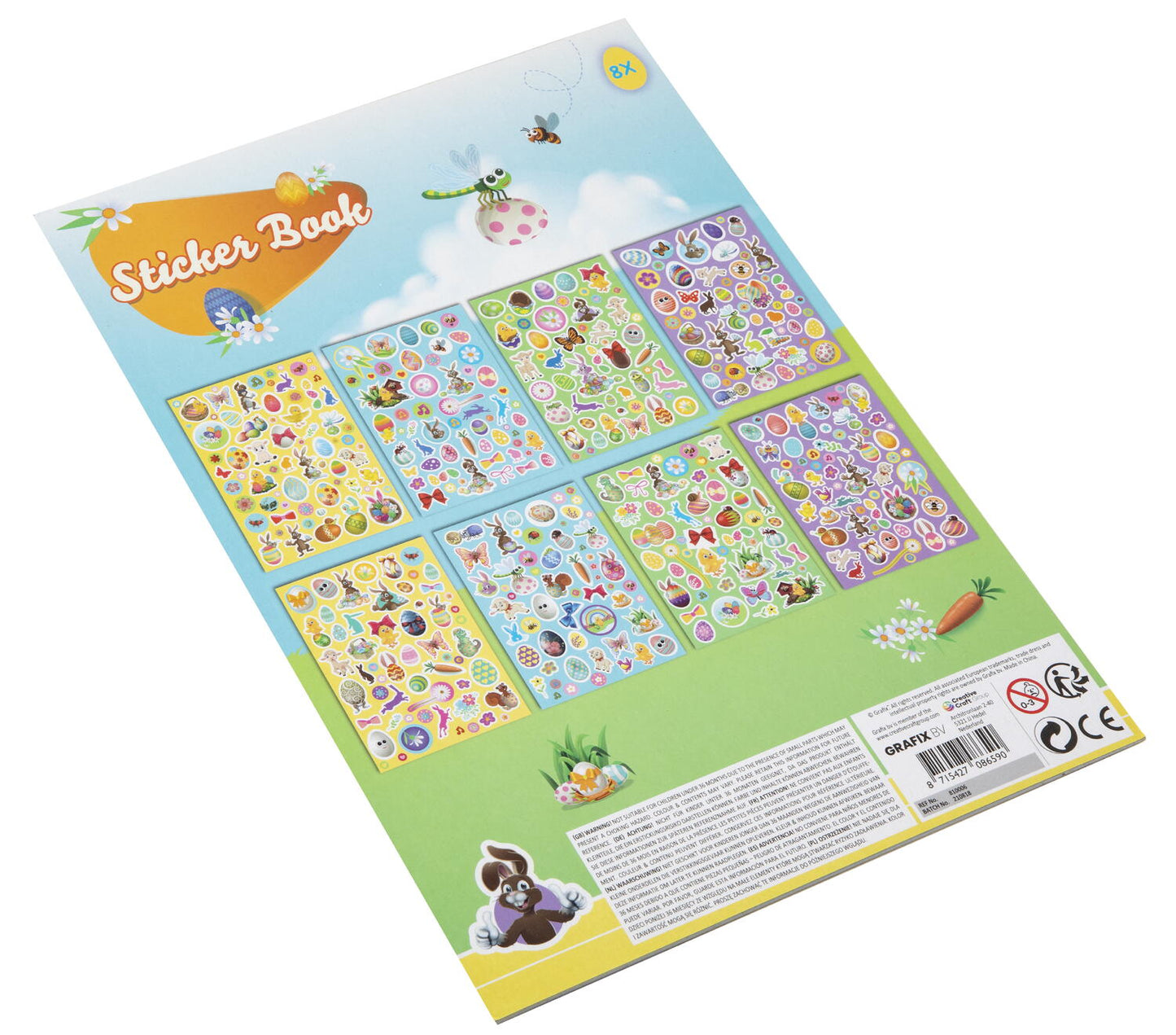 Carte cu abtibilduri - Paste vesel