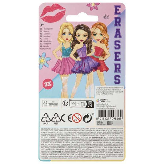 Set 3 radiere tip ruj Besties Grafix GR140022